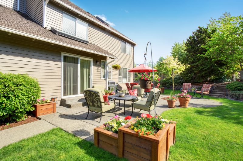 Patio with Finishing Touches