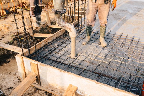 Pole Barn Foundation Pouring in Columbia