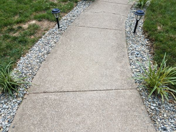 Cement Path Construction in Columbia