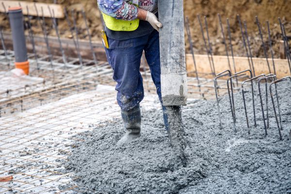 Cabin Foundation Pouring in Columbia